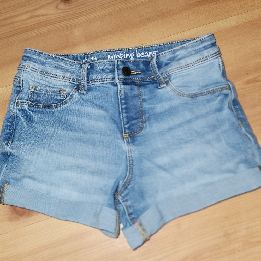 Girls Jumping Beans shortie size 7 Rolled-Hem Denim Shorts